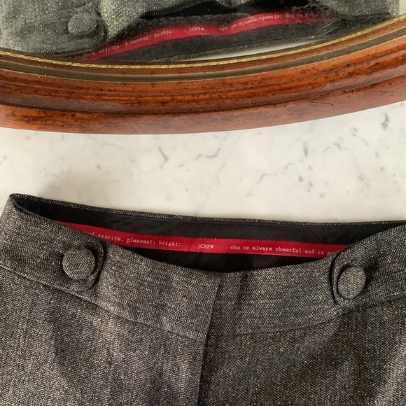 J.Crew Favorite Fit Shimmer TALL LONG Black with Gold Thread - Picture 5 of 9